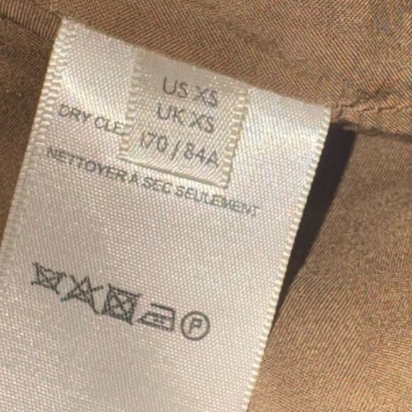 FREE PEOPLE Stella Striped double breasted frayed hem linen blend Blazer sz xs - Picture 8 of 9